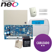                          Kit de Alarma  CABLEADO - NEO 8 Zonas DSC (Arme su Kit con o sin Sensores)